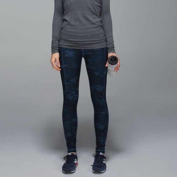 Lululemon Speed Tight II Heathered Texture Lotus Camo Oil Slick Blue/Inkwell S 6 - Picture 1 of 17